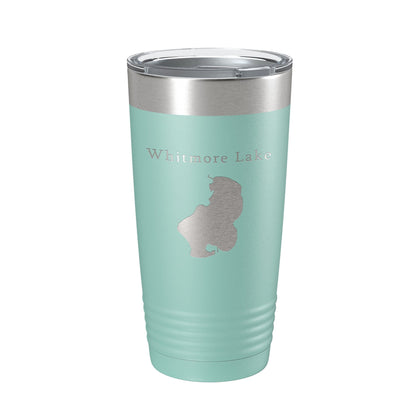 Whitmore Lake Map Tumbler Travel Mug Insulated Laser Engraved Coffee Cup Michigan 20 oz-12