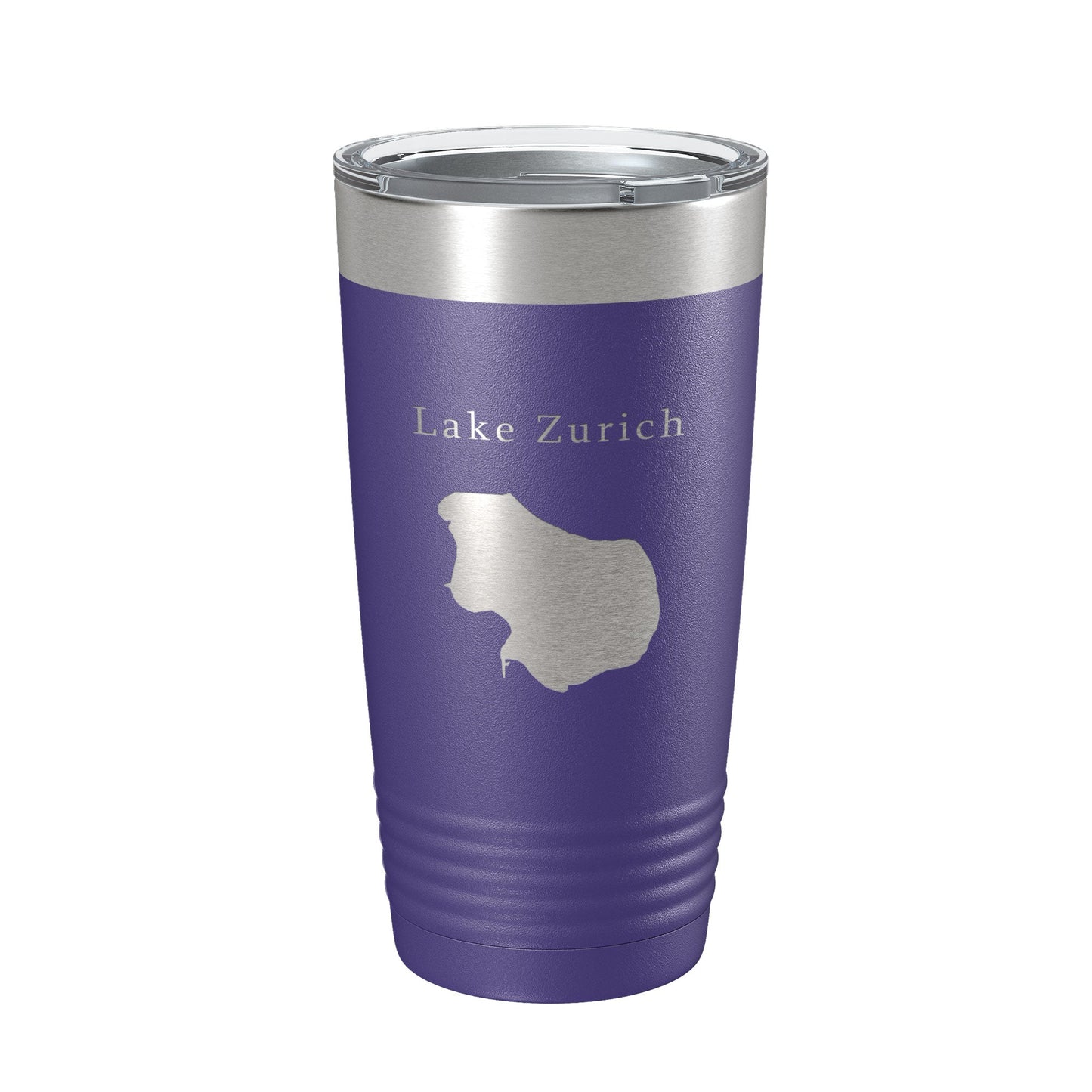 Lake Zurich Map Tumbler Travel Mug Insulated Laser Engraved Coffee Cup Illinois 20 oz-15