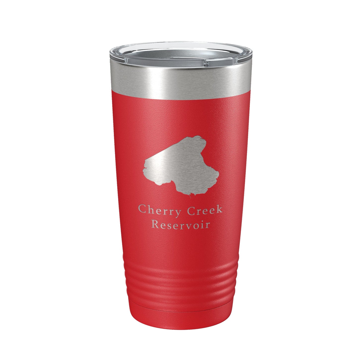 Cherry Creek Reservoir Tumbler Lake Map Travel Mug Insulated Laser Engraved Coffee Cup Colorado 20 oz-10