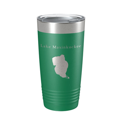 Lake Maxinkuckee Map Tumbler Travel Mug Insulated Laser Engraved Coffee Cup Indiana 20 oz-9