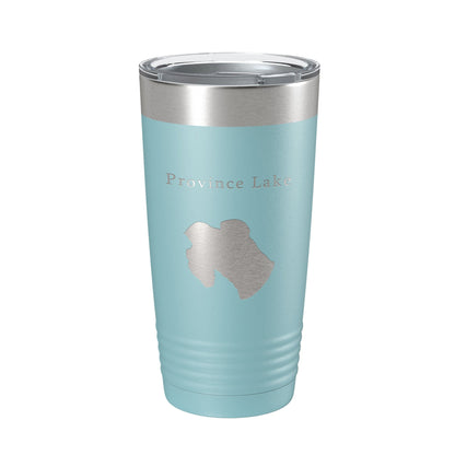 Province Lake Map Tumbler Travel Mug Insulated Laser Engraved Coffee Cup Maine 20 oz-13