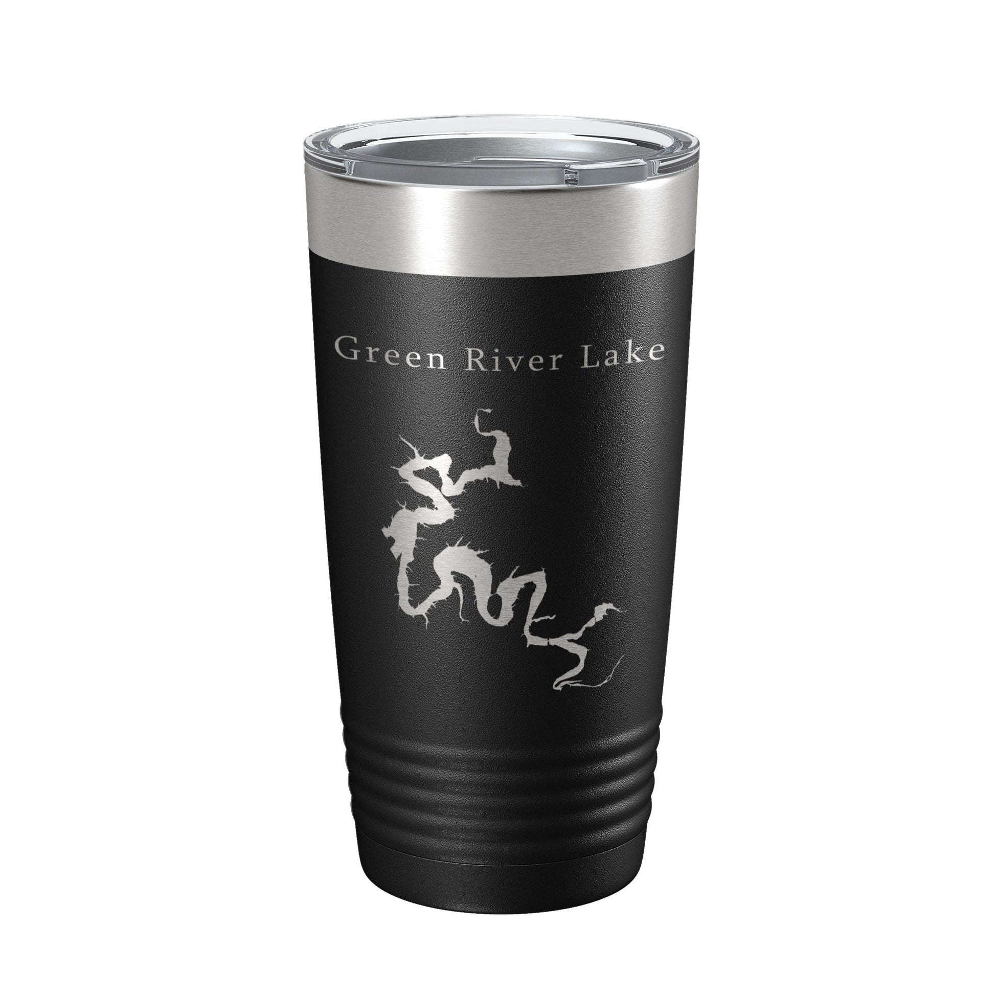 Green River Lake Map Tumbler Travel Mug Insulated Laser Engraved Coffee Cup Kentucky 20 oz-5