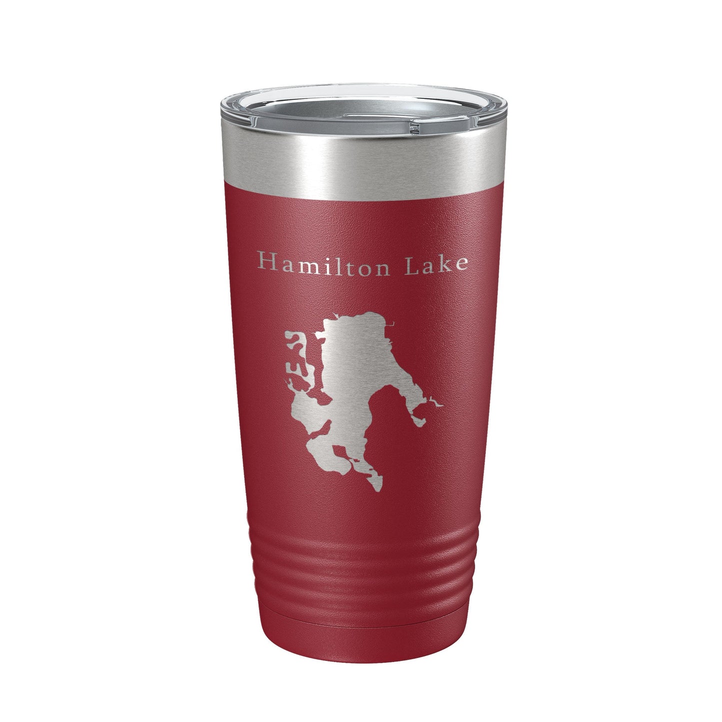 Hamilton Lake Map Tumbler Travel Mug Insulated Laser Engraved Coffee Cup Indiana 20 oz-18