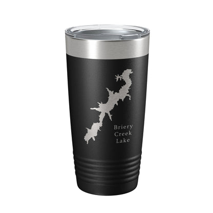 Briery Creek Lake Map Tumbler Travel Mug Insulated Laser Engraved Coffee Cup Virginia 20 oz-5