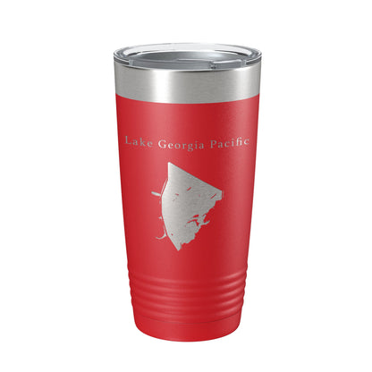 Lake Georgia Pacific Map Tumbler Travel Mug Insulated Laser Engraved Coffee Cup Arkansas 20 oz-10