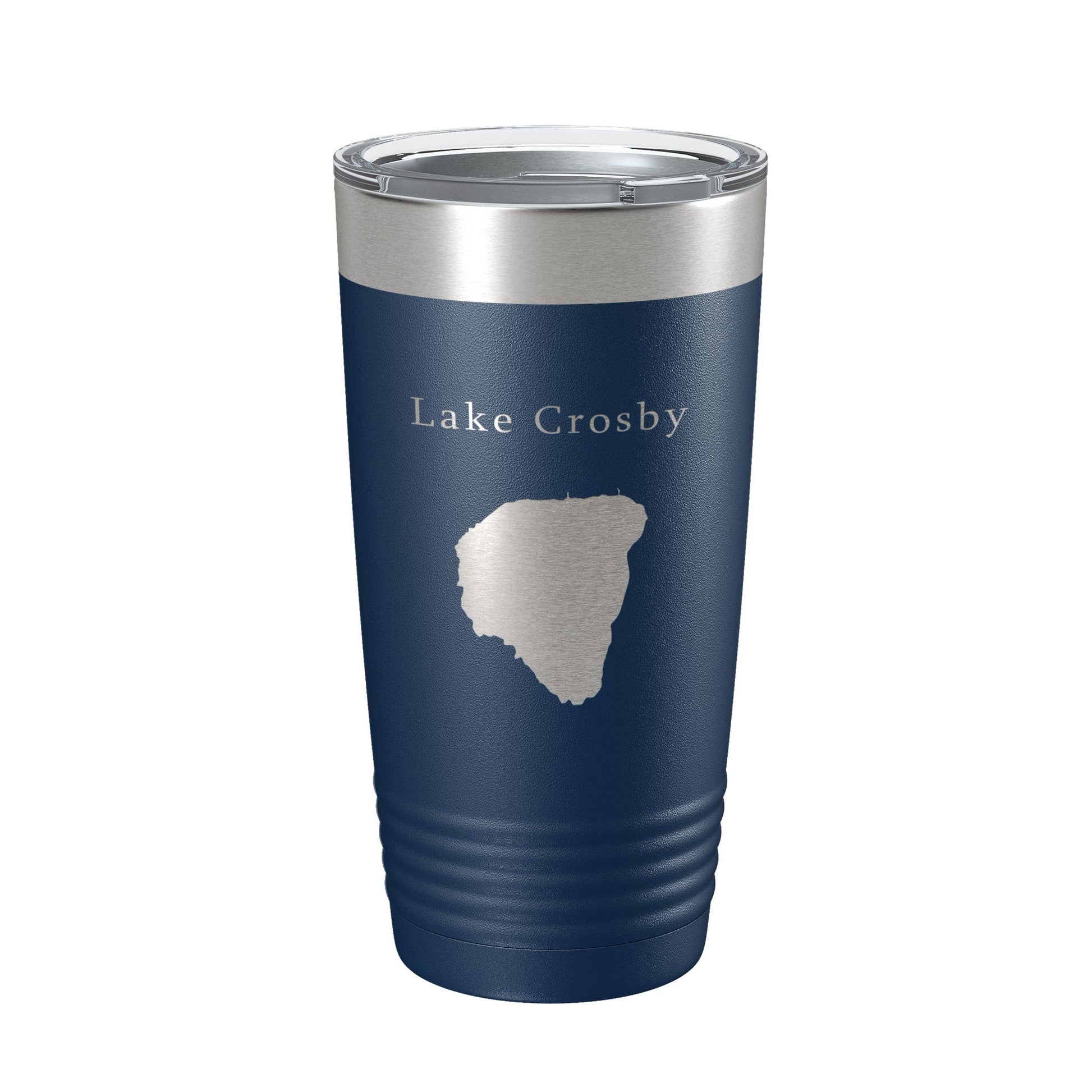 Lake Crosby Map Tumbler Travel Mug Insulated Laser Engraved Coffee Cup Florida 20 oz-2
