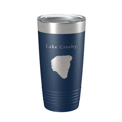 Lake Crosby Map Tumbler Travel Mug Insulated Laser Engraved Coffee Cup Florida 20 oz-8