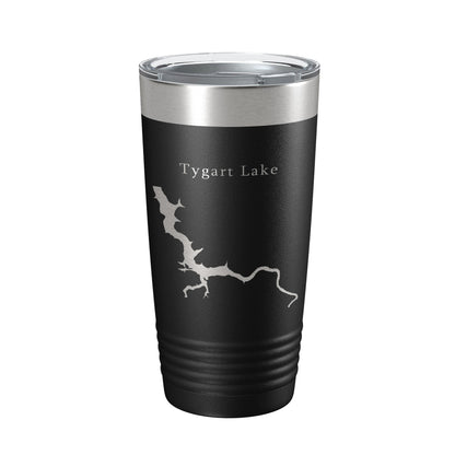 Tygart Lake Map Tumbler Travel Mug Insulated Laser Engraved Coffee Cup West Virginia 20 oz-5