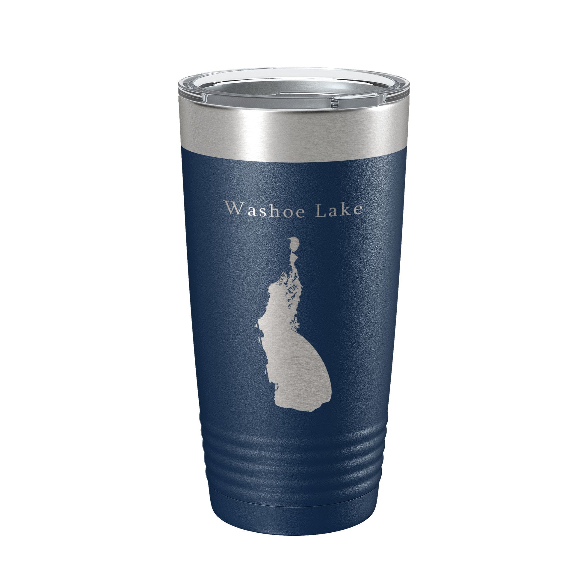 Washoe Lake Map Tumbler Travel Mug Insulated Laser Engraved Coffee Cup Nevada 20 oz-2