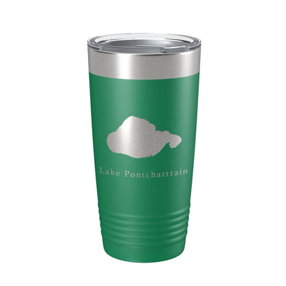 Lake Pontchartrain Map Tumbler Travel Mug Insulated Laser Engraved Coffee Cup New Orleans, Louisiana 20 oz-9