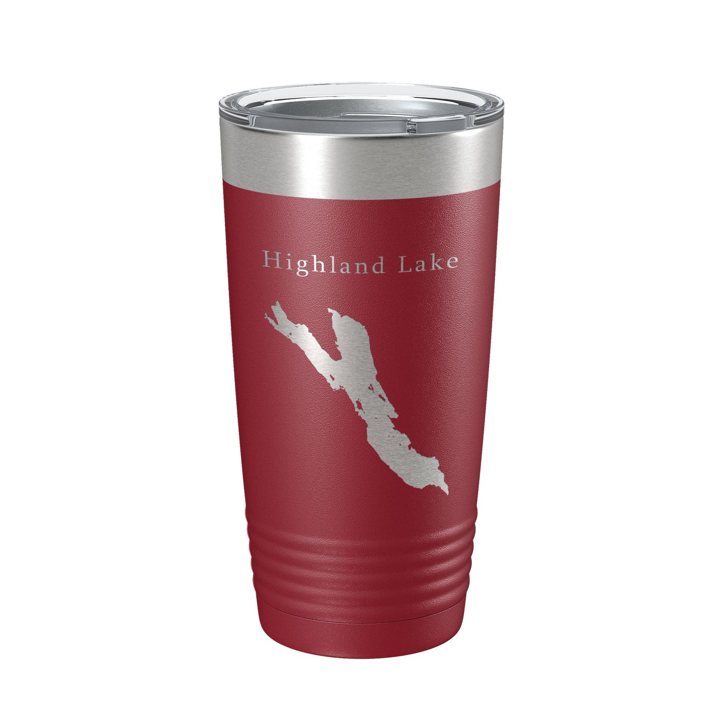 Highland Lake Bridgton Map Tumbler Travel Mug Insulated Laser Engraved Coffee Cup Maine 20 oz-18