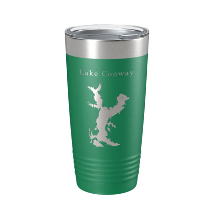 Lake Conway Map Tumbler Travel Mug Insulated Laser Engraved Coffee Cup Arkansas 20 oz-9