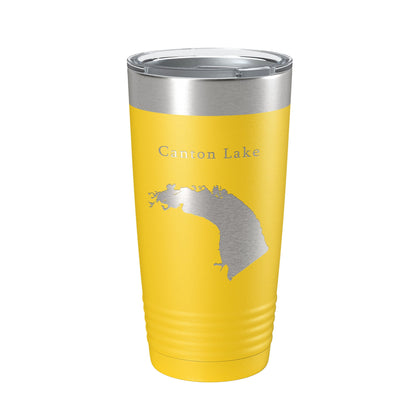 Canton Lake Map Tumbler Travel Mug Insulated Laser Engraved Coffee Cup Oklahoma 20 oz-4