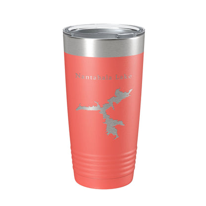 Nantahala Lake Map Tumbler Travel Mug Insulated Laser Engraved Coffee Cup North Carolina 20 oz-20