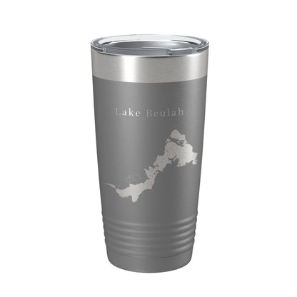 Lake Beulah Map Tumbler Travel Mug Insulated Laser Engraved Coffee Cup Wisconsin 20 oz-16