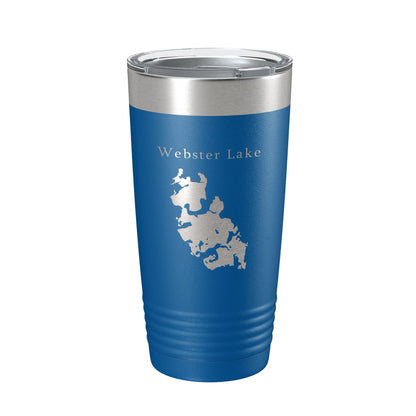 Webster Lake Map Tumbler Travel Mug Insulated Laser Engraved Coffee Cup Massachusetts 20 oz-6