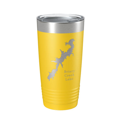 Briery Creek Lake Map Tumbler Travel Mug Insulated Laser Engraved Coffee Cup Virginia 20 oz-19