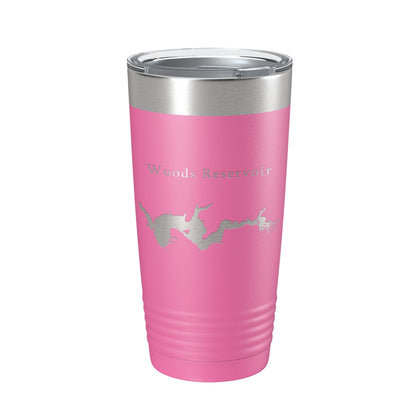 Woods Reservoir Tumbler Lake Map Travel Mug Insulated Laser Engraved Coffee Cup Tennessee 20 oz-11