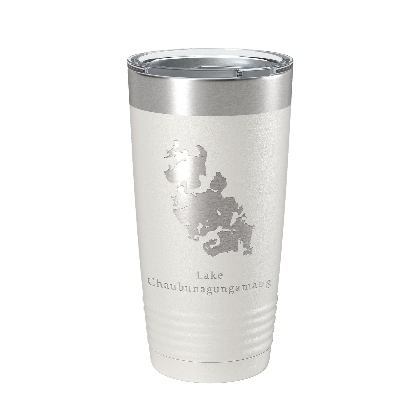 Lake Chaubunagungamaug Map Tumbler Travel Mug Insulated Laser Engraved Coffee Cup Massachusetts 20 oz-1