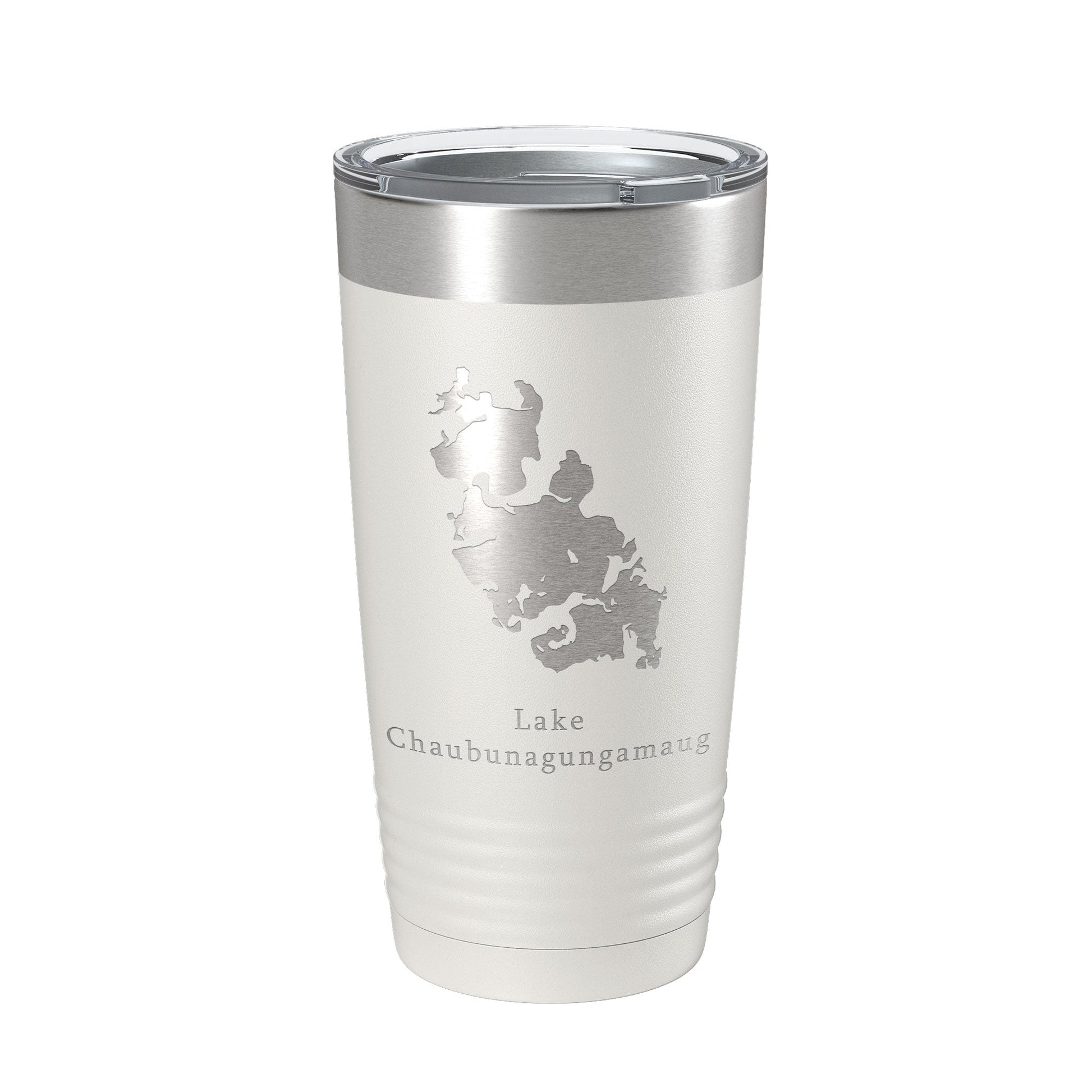 Lake Chaubunagungamaug Map Tumbler Travel Mug Insulated Laser Engraved Coffee Cup Massachusetts 20 oz-1