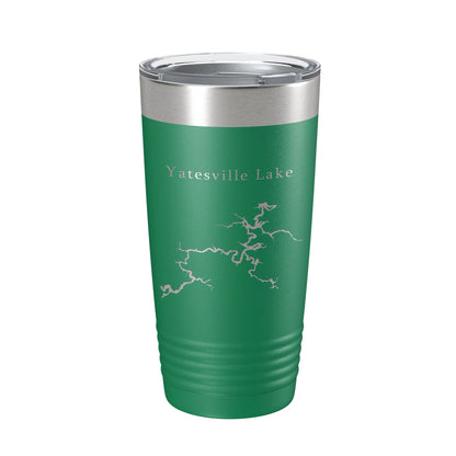 Yatesville Lake Map Tumbler Travel Mug Insulated Laser Engraved Coffee Cup Kentucky 20 oz-9