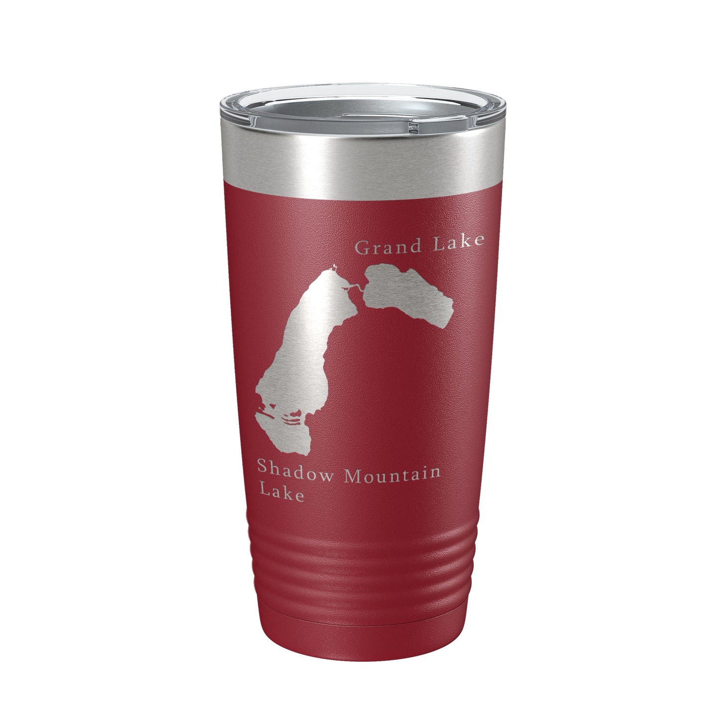 Shadow Mountain & Grand Lakes Map Tumbler Travel Mug Insulated Laser Engraved Coffee Cup Colorado 20 oz-18