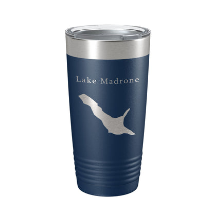Lake Madrone Map Tumbler Travel Mug Insulated Laser Engraved Coffee Cup California 20 oz-2