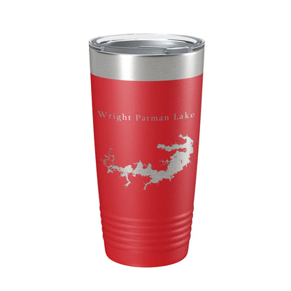 Wright Patman Lake Map Tumbler Travel Mug Insulated Laser Engraved Coffee Cup Texas 20 oz-10