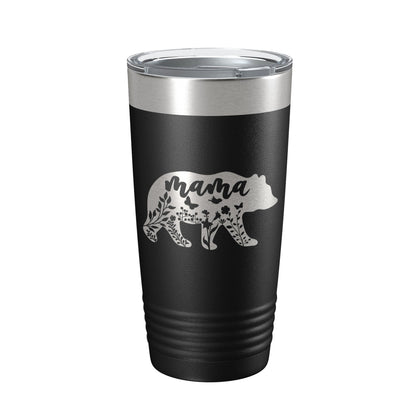 Mama Bear Tumbler Travel Mug Insulated Laser Engraved Coffee Cup Momma Mom Mother's Day Gift Cute 20 oz-5