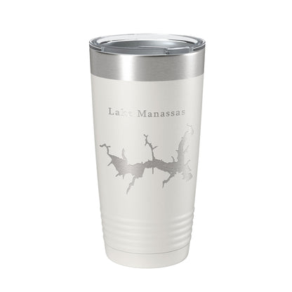 Lake Manassas Map Tumbler Travel Mug Insulated Laser Engraved Coffee Cup Virginia 20 oz-7