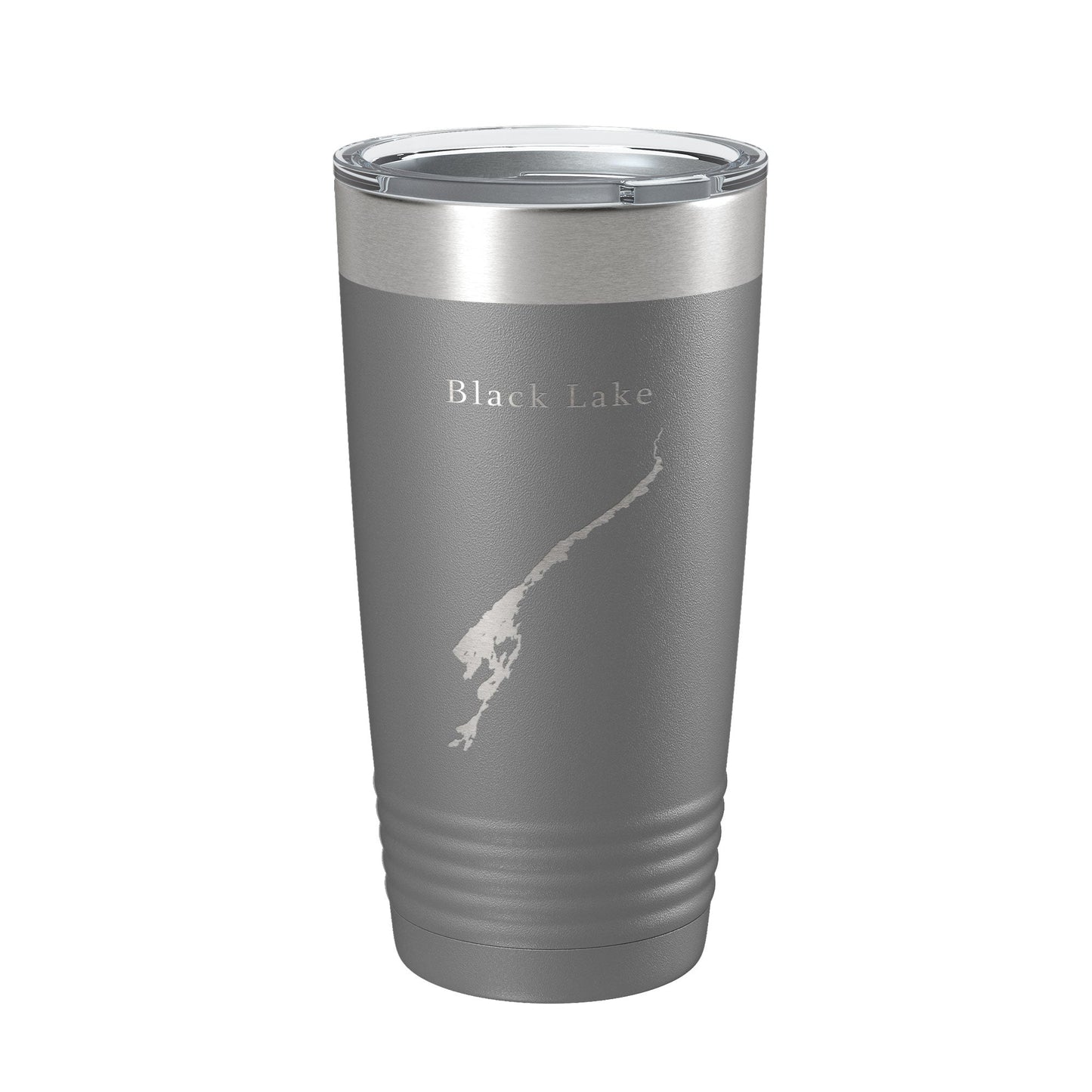 Black Lake Map Tumbler Travel Mug Insulated Laser Engraved Coffee Cup New York 20 oz-16