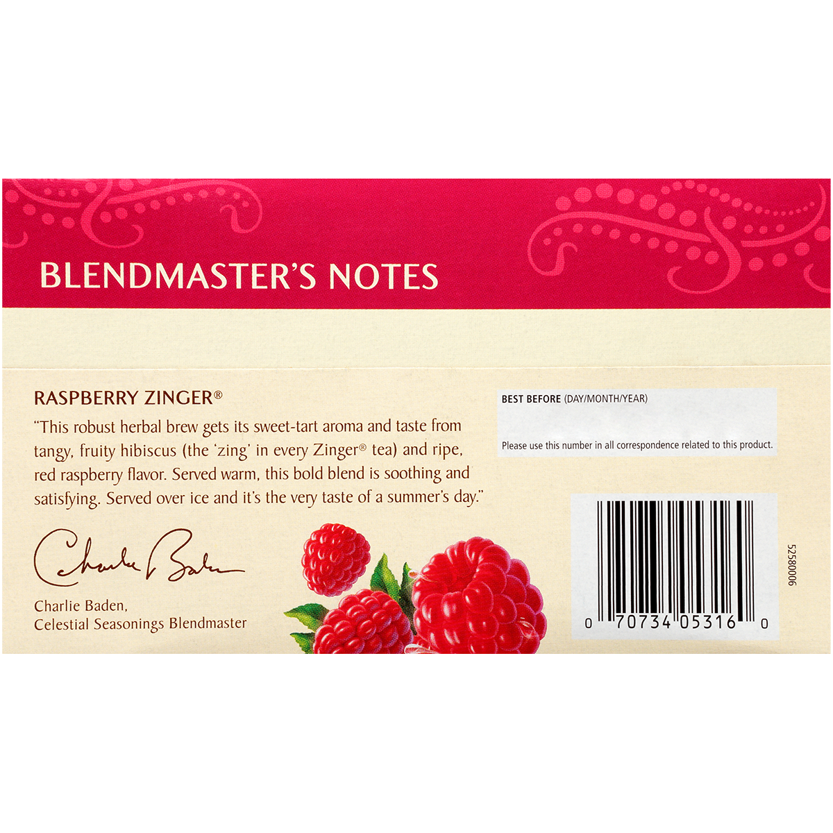 CS RASPBERRY ZINGER TEA (6x20.00)-4