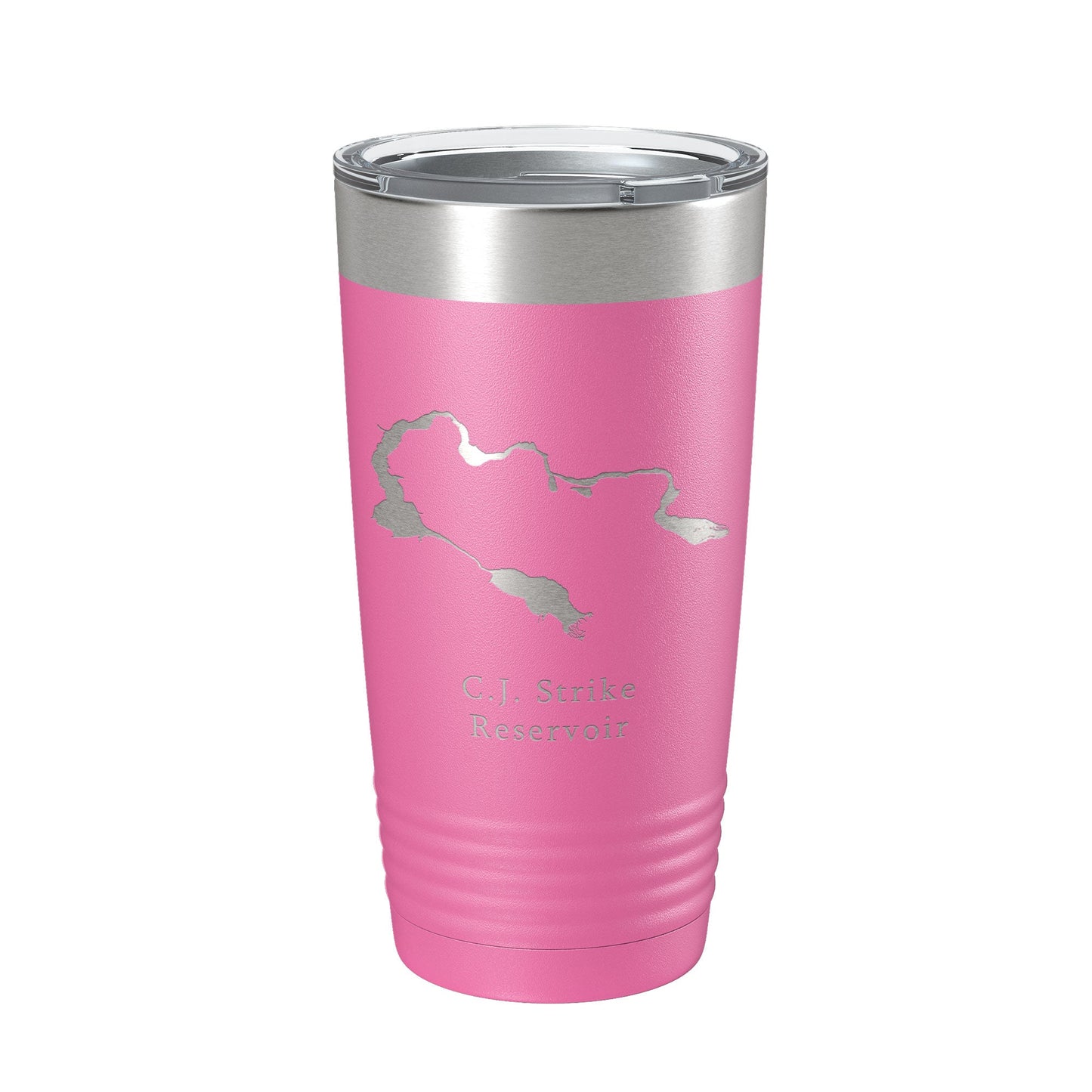 C. J. Strike Reservoir Tumbler Lake Map Travel Mug Insulated Laser Engraved Coffee Cup Snake River Boise Idaho 20 oz-11