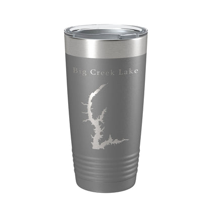 Big Creek Lake Map Tumbler Travel Mug Insulated Laser Engraved Coffee Cup Alabama 20 oz-16