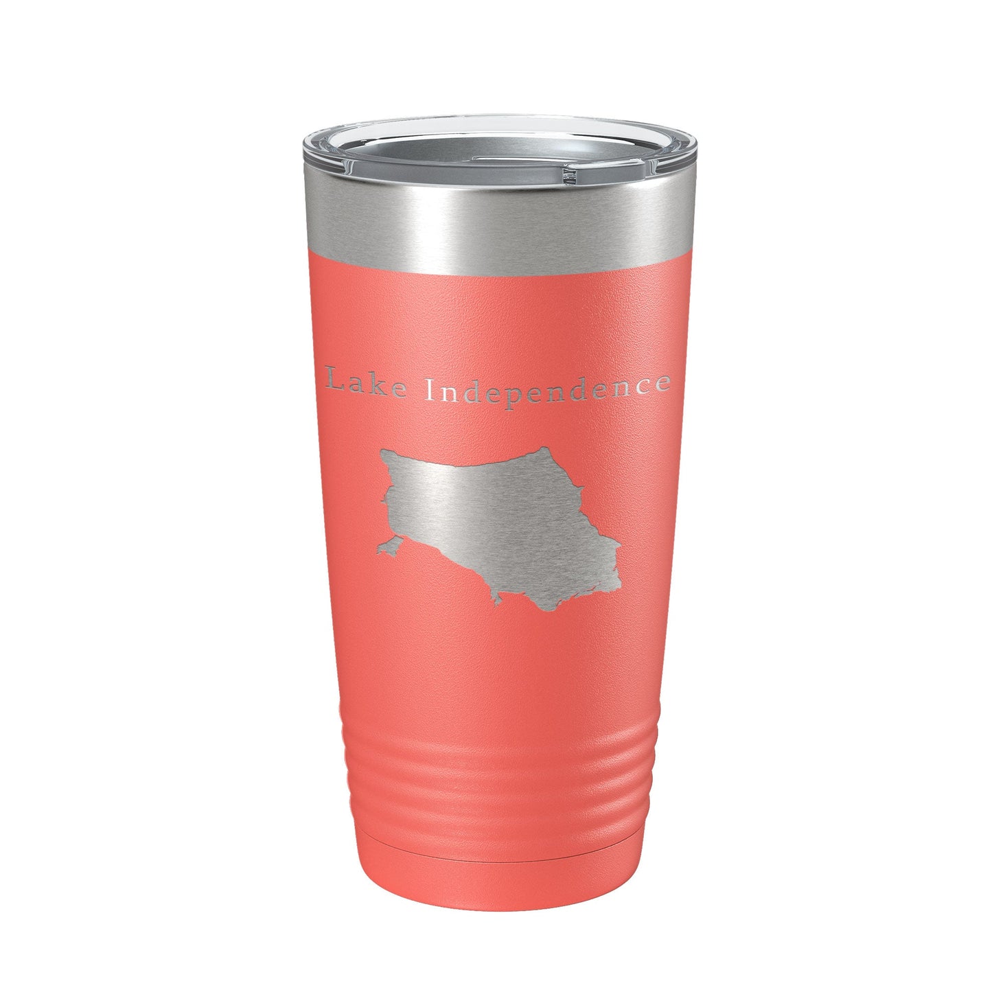 Lake Independence Map Tumbler Travel Mug Insulated Laser Engraved Coffee Cup Michigan 20 oz-20