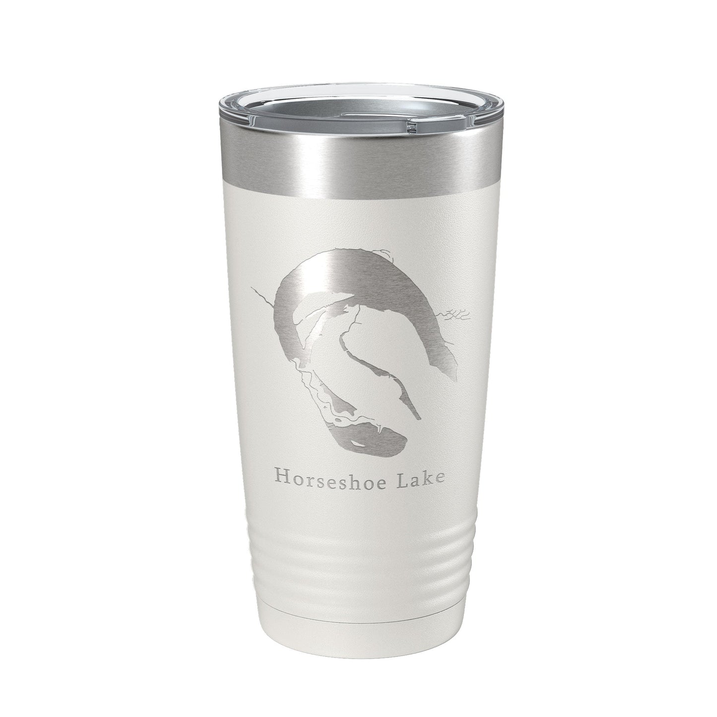 Horseshoe Porter & Mud Lakes Map Tumbler Travel Mug Insulated Laser Engraved Coffee Cup Arkansas 20 oz-1