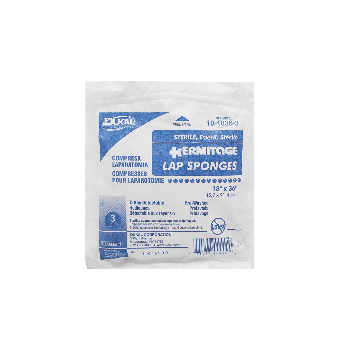 Dukal Laparotomy Sponges, DUK 10-1836-3