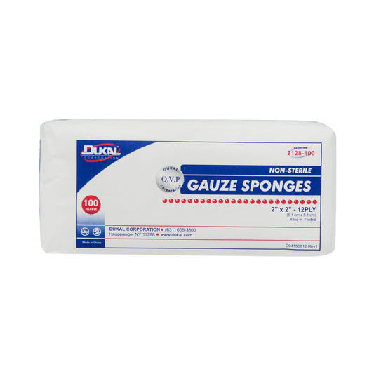 Dukal Woven Cotton Gauze Sponges, DUK 2128-100