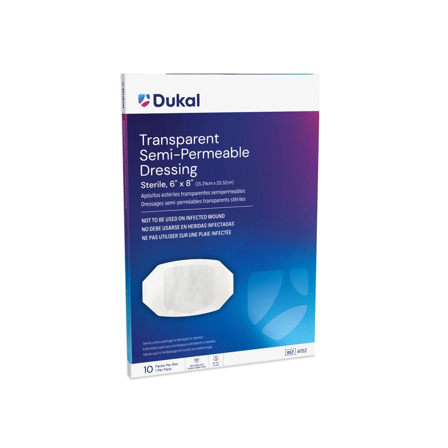 Dukal Transparent Semi-Permeable Dressings, DUK 4152