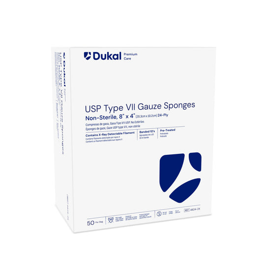 Dukal X-Ray Detectable Gauze Sponges, DUK 4824-2X