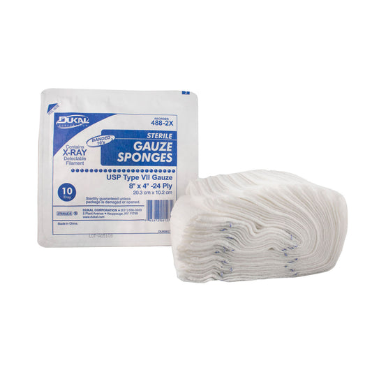 Dukal X-Ray Detectable Gauze Sponges, DUK 488-2X