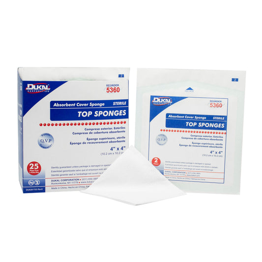 Dukal Top Sponges - Non-Woven Facing Cover Sponge, DUK 5360