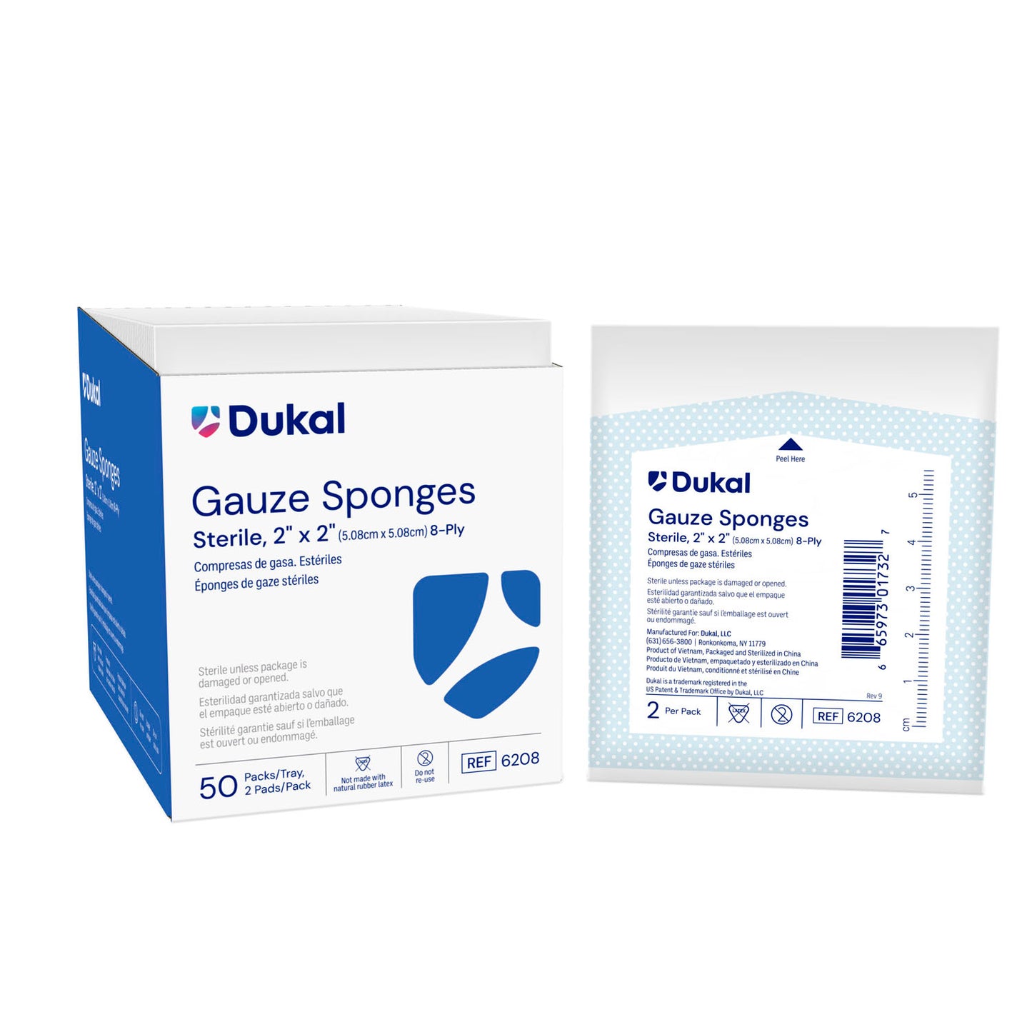 Dukal Woven Cotton Gauze Sponges, DUK 6208
