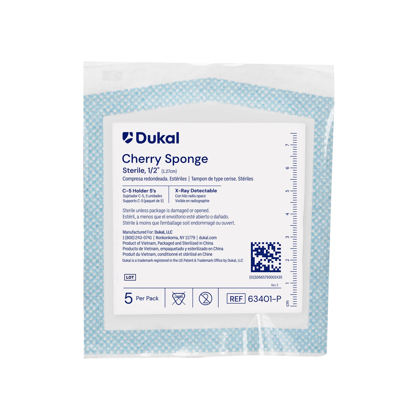 Dukal Cherry Sponges, DUK 63401-P