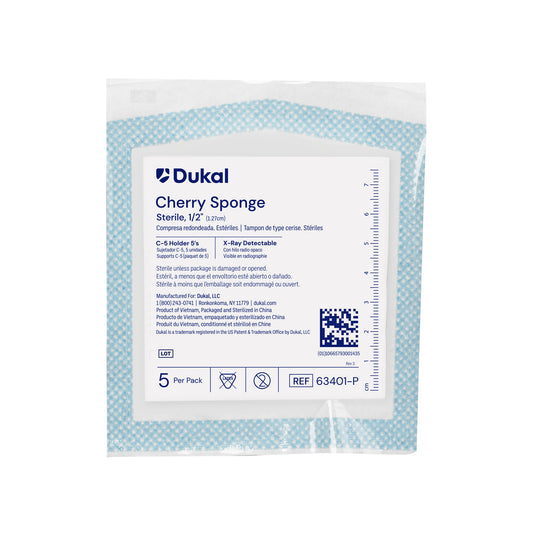 Dukal Cherry Sponges, DUK 63401-P