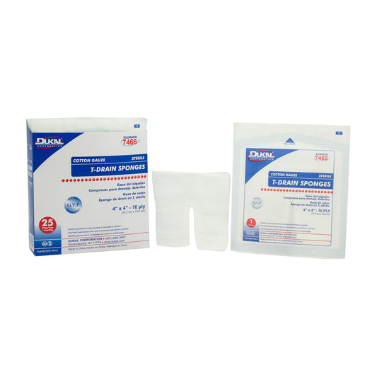 Dukal Iv & T-Drain Sponges, DUK 7468