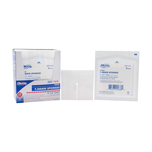 Dukal Iv & T-Drain Sponges, DUK 7470
