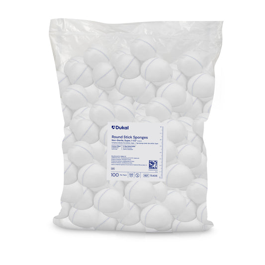 Dukal Round Stick Sponges, DUK 75406