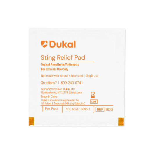 Dukal Sting Relief Pad, DUK 856-1000