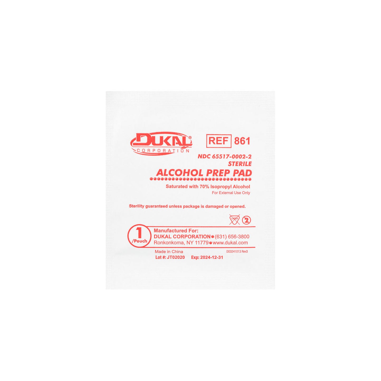 Dukal Alcohol Pads, DUK 861